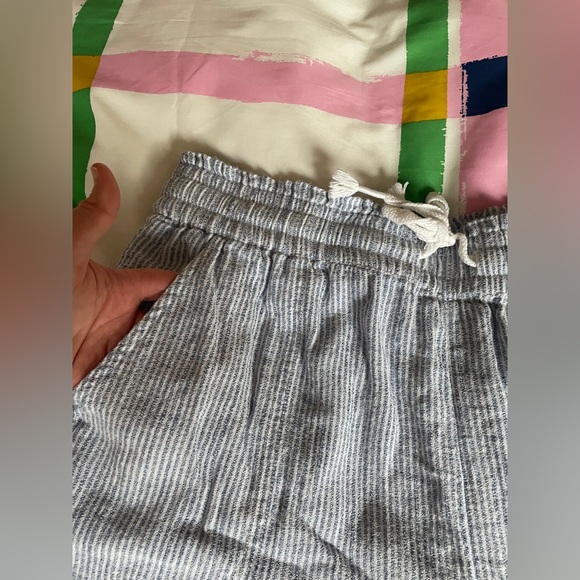 BNWOT Aerie Real Good Gauze Stripe Cotton Blend Elastic Waist Pull on Pant - Picture 5 of 9